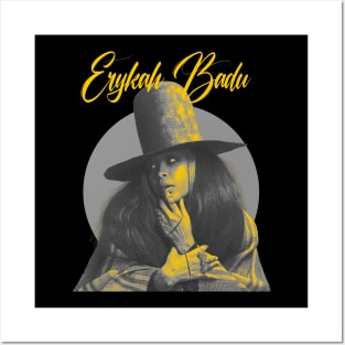 Baduizm Erykah Badu Grey Posters and Art